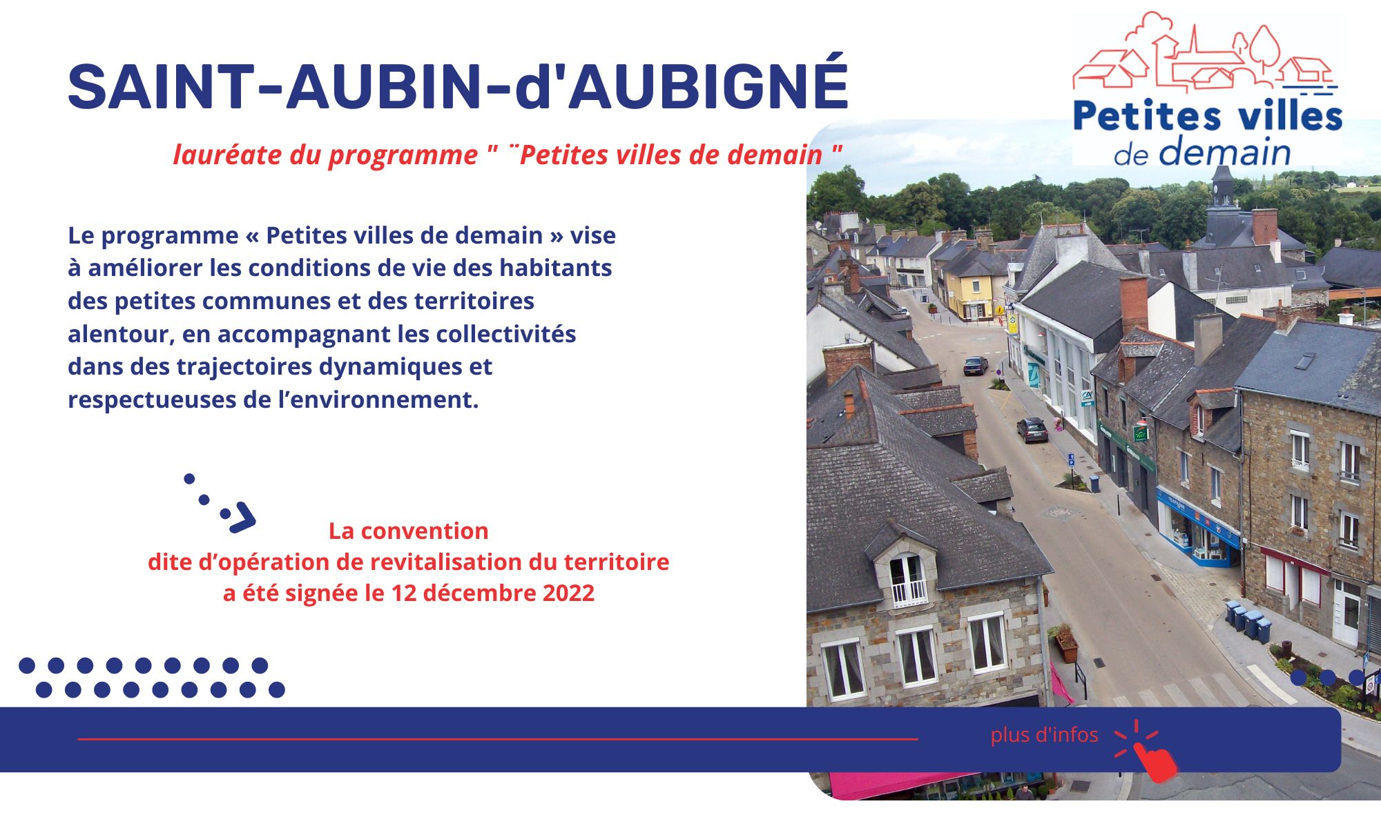 Saint-Aubin-d'Aubigné, lauréate de "Petites villes de demain"
